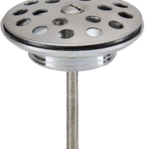 Korv open afvoerplug rooster 5/4" chroom
