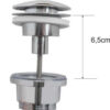 UniMatch clickwaste afvoerplug 5/4" chroom