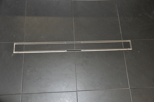 Tegelrooster voor douchegoot 80 x 7 cm RVS