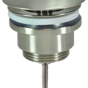 33.4399.jpg UniMatch open afvoerplug 5/4'' geborsteld staal
