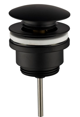UniMatch clickwaste afvoerplug 5/4" mat zwart