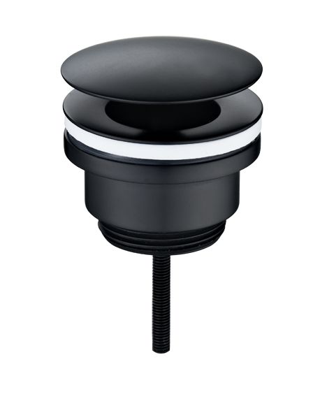 UniMatch open afvoerplug 5/4'' mat zwart