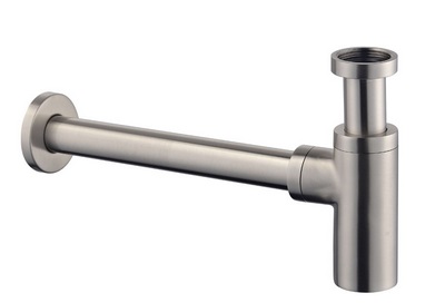 33.4426.jpg UniMatch wastafelsifon 5/4" x 32 mm geborsteld staal