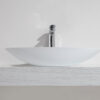 Kim waskom ovaal 59 x 35 x 11 cm solid surface mat wit