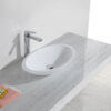Kim waskom ovaal 59 x 35 x 11 cm solid surface mat wit