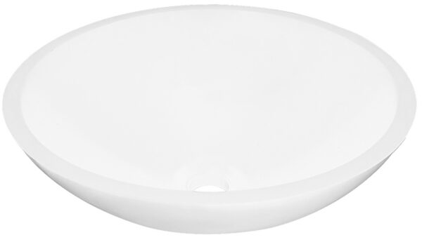 Valerie waskom rond 43 x 13 cm solid surface mat wit