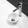 Tessa waskom rond 20 x 11 cm solid surface mat wit