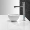 Tessa waskom rond 20 x 11 cm solid surface mat wit