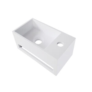 OLYMPUS DIGITAL CAMERA Julia fontein rechts 35 x 20 x 16 cm solid surface mat wit