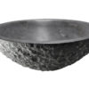 Raw waskom rond hamerslag 42x14 cm hardsteen gezoet