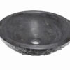 Raw waskom rond hamerslag 42x14 cm hardsteen gezoet