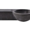 Raw fontein links rond 40x23x10 cm hardsteen gezoet