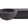 Raw fontein rechts rond 40x23x10 cm hardsteen gezoet