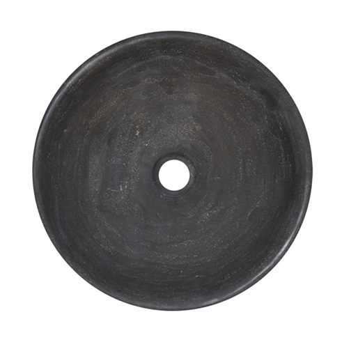 Raw waskom rond 40x14 cm hardsteen gezoet
