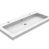 39.3806202.jpg Kera wastafel enkel met 2 kraangaten 100x46x5 cm keramiek glans wit